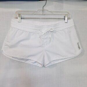 Billabong Womens L Low Rise White Booty Shorts 2" inseam